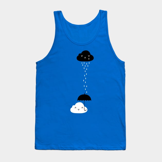 A Cloudy Day Tank Top by demonigote